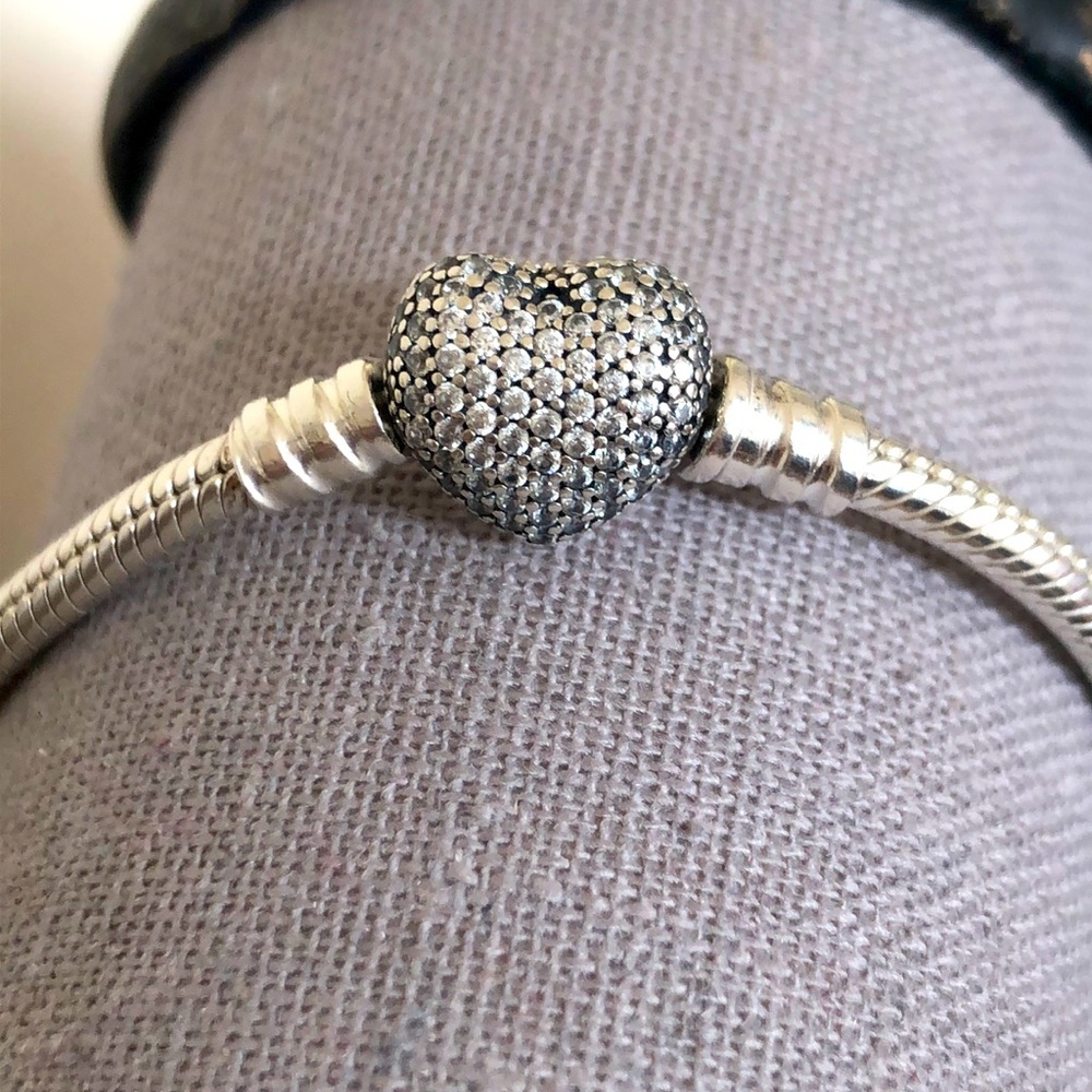 Pandora Sparkling Moments Heart Bracelet